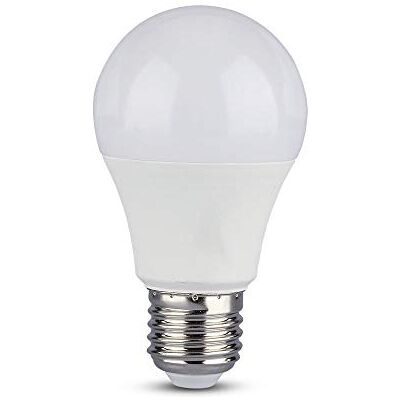 V-TAC Bombilla de plástico de 9 W A60 Que Cambia de Color, 3 Pasos de Color (Bombilla de Color 3 en 1) E27 V-TAC Bombilla de plástico de 9 W A60 Que Cambia de Color, 3 Pasos de Color (Bombilla de Color 3 en 1) E27