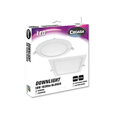 cegasa DOWNLIGHT LED REDONDO BLAN 18W 16 cegasa DOWNLIGHT LED REDONDO BLAN 18W 16