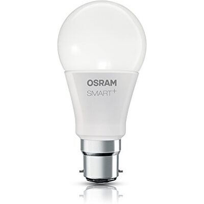 OSRAM a, Smart Plus Classic A/LED de la bombilla con Socket de B22d, 2000 K – 6500 K y control del color blanco, compatible con Alexa, plástico, 10 W, color blanco, 12 x 6 x 6 cm OSRAM a, Smart Plus Classic A/LED de la bombilla con Socket de B22d, 2000 K – 6500 K y control del color blanco, compatible con Alexa, plástico, 10 W, color blanco, 12 x 6 x 6 cm