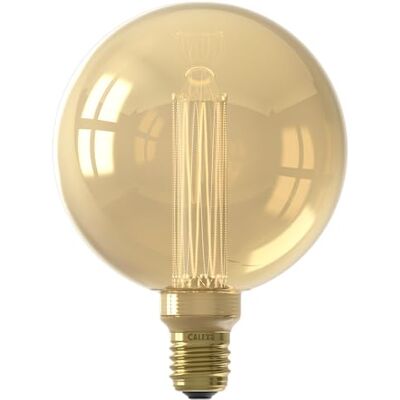 CALEX Lámpara LED de cristal, 3,5 W, color dorado CALEX Lámpara LED de cristal, 3,5 W, color dorado