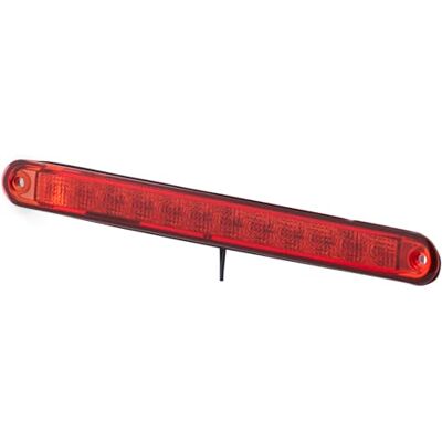HELLA Luz de freno adicional LED 24V Montaje Color de tulipa: rojo Color LED: rojo Cable: 2500mm Conector: extremos de cable abiertos posterior HELLA Luz de freno adicional LED 24V Montaje Color de tulipa: rojo Color LED: rojo Cable: 2500mm Conector: extremos de cable abiertos posterior