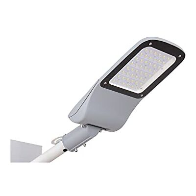 Blaupunkt Farol LED para calle, 48 W, 150 lm/W, cristal templado IP65, 2 cámaras, ángulo de 155° x 80°, sin herramientas, luz blanca diurna Blaupunkt Farol LED para calle, 48 W, 150 lm/W, cristal templado IP65, 2 cámaras, ángulo de 155° x 80°, sin herramientas, luz blanca diurna