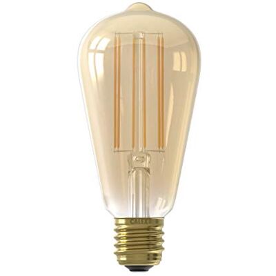 CALEX Lámpara Rústica Cristal 4W Oro Talla Única CALEX Lámpara Rústica Cristal 4W Oro Talla Única