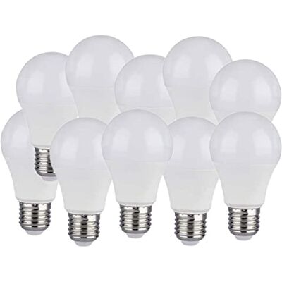 LEDLUX 10 Lámparas Led E27, 9W 11W 15W 17W (11W 1055LM 60X120mm, Blanco Neutro 4000K) LEDLUX 10 Lámparas Led E27, 9W 11W 15W 17W (11W 1055LM 60X120mm, Blanco Neutro 4000K)