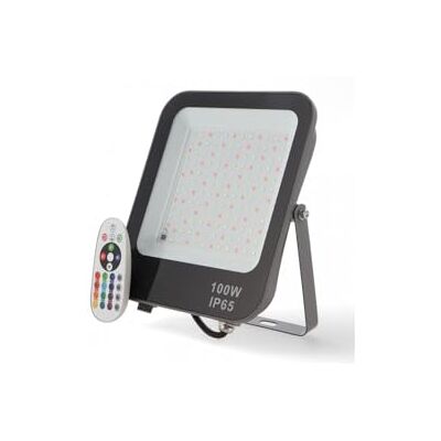 Blendend Foco proyector LED 100W RGB, resistente al agua, con control remoto, ideal para iluminación decorativa y ambientes festivos. Blendend Foco proyector LED 100W RGB, resistente al agua, con control remoto, ideal para iluminación decorativa y ambientes festivos.