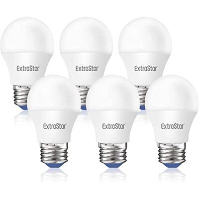 EXTRASTAR Bombillas LED 6W E27 G45, 510 Lúmen, Luz Cálida 3000K, No Regulable, 6Pcs EXTRASTAR Bombillas LED 6W E27 G45, 510 Lúmen, Luz Cálida 3000K, No Regulable, 6Pcs