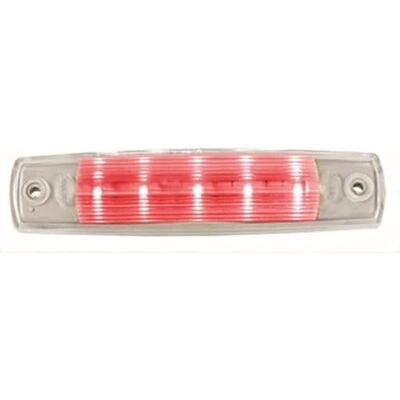 HELLA Luz interior Mini ThinLED LED 12V atornillado ECE Color de tulipa: transparente Color LED: rojo HELLA Luz interior Mini ThinLED LED 12V atornillado ECE Color de tulipa: transparente Color LED: rojo
