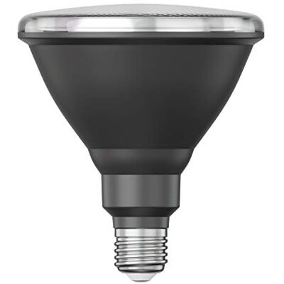 ledscom.de Bombilla LED E27, PAR38 cuello corto, blanco (4200 K), 16,1 W, 1379lm, 45°, espejo reflector (plateado) ledscom.de Bombilla LED E27, PAR38 cuello corto, blanco (4200 K), 16,1 W, 1379lm, 45°, espejo reflector (plateado)