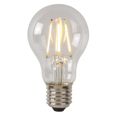 LUCIDE A60 Class A Lámpara de filamento Ø 6 cm LED E27-1x7W 2700K Transparente LUCIDE A60 Class A Lámpara de filamento Ø 6 cm LED E27-1x7W 2700K Transparente