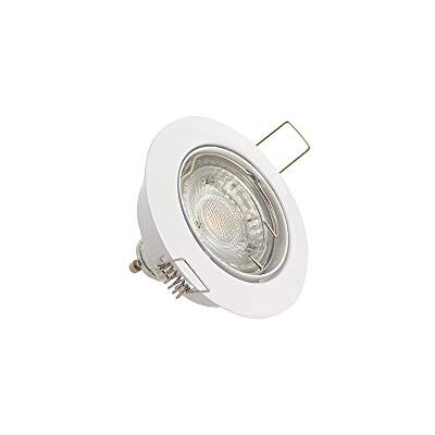 Xanlite Lote de 5 focos empotrables (bombilla LED GU10 incluida, plástico, blanco cálido) Xanlite Lote de 5 focos empotrables (bombilla LED GU10 incluida, plástico, blanco cálido)