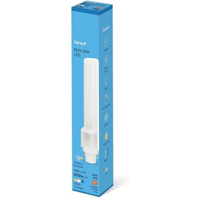 Garza Tubo LED BIAX 2PIN, 820 LM, 8,5W G24D, Ahorro Energético 55%, Luz 6500K Fría, Óptica 360° y Fácil Instalación Garza Tubo LED BIAX 2PIN, 820 LM, 8,5W G24D, Ahorro Energético 55%, Luz 6500K Fría, Óptica 360° y Fácil Instalación