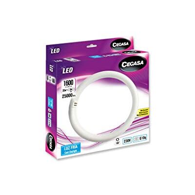 CEGASA LAMPARA LED Tubo Circular G10Q 20W 1600LM 6500, Negro, Estandar CEGASA LAMPARA LED Tubo Circular G10Q 20W 1600LM 6500, Negro, Estandar