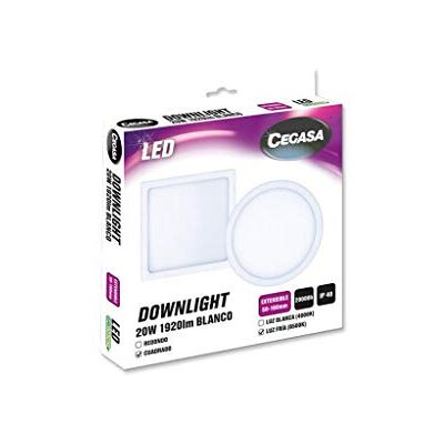 cegasa DOWNLIGHT EXT LED CUA BLAN 20W 19 cegasa DOWNLIGHT EXT LED CUA BLAN 20W 19