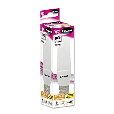CEGASA LAMPARA LED Stick 12W 2700K E27 Caja, Negro, Estandar CEGASA LAMPARA LED Stick 12W 2700K E27 Caja, Negro, Estandar