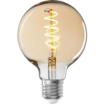 ITENSE – Bombilla LED, bombilla led de color – Bombilla led decorativa e27 – Forma de globo – Lote de 2 piezas – 4 W – 400 lúmenes – Forma: G80 – Vidrio ámbar – Ideal para crear un ambiente acogedor ITENSE – Bombilla LED, bombilla led de color – Bombilla led decorativa e27 – Forma de globo – Lote de 2 piezas – 4 W – 400 lúmenes – Forma: G80 – Vidrio ámbar – Ideal para crear un ambiente acogedor