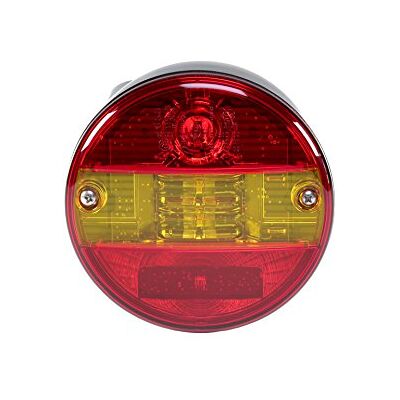 HELLA Piloto posterior LED 12/24V montaje exterior/atornillado Color de tulipa: rojo/amarillo izquierda/derecha Cant.: 1 HELLA Piloto posterior LED 12/24V montaje exterior/atornillado Color de tulipa: rojo/amarillo izquierda/derecha Cant.: 1