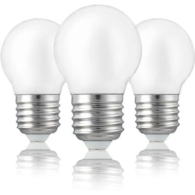 Hellum Bombilla LED E27, bombilla LED E27 con 2,5W como reemplazo para bombilla 25W, Mini globo 250 lúmenes 2700 Kelvin, E27 LED Vintage blanco cálido, bombilla LED E27, 3 piezas Hellum Bombilla LED E27, bombilla LED E27 con 2,5W como reemplazo para bombilla 25W, Mini globo 250 lúmenes 2700 Kelvin, E27 LED Vintage blanco cálido, bombilla LED E27, 3 piezas