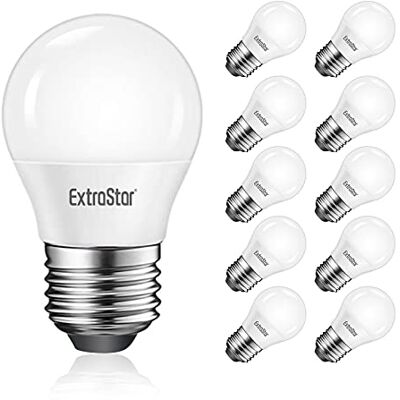 EXTRASTAR 10 x Bombillas LED E27, 5W, Luz Fría 6500K, 400 Lúmen, No regulable, Paquete de 10 EXTRASTAR 10 x Bombillas LED E27, 5W, Luz Fría 6500K, 400 Lúmen, No regulable, Paquete de 10