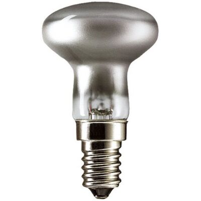 Merriway Bombilla incandescente reflectora, 25 W, rosca pequeña tipo Edison, 10 unidades Merriway Bombilla incandescente reflectora, 25 W, rosca pequeña tipo Edison, 10 unidades