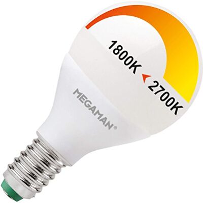 Megaman 4W Matt Mitigación à Cálido Luz LED Ampolla, Blanco Megaman 4W Matt Mitigación à Cálido Luz LED Ampolla, Blanco