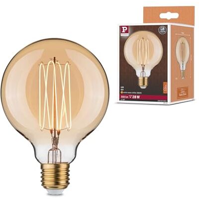 Paulmann Rustic Shine Standard 230V LED Globe E27 300lm 4,2W 1800K regulable oro Paulmann Rustic Shine Standard 230V LED Globe E27 300lm 4,2W 1800K regulable oro