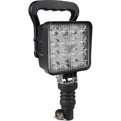 Ryme Automotive Foco Trabajo LED de 48W para Maquinaria Agrícola y Vehículos Especiales Potente Iluminación de 2,800 Lúmenes, Anclaje Universal DIN, Voltaje 12-24V, IP67, Base Ajustable y Carcasa de Aluminio Ryme Automotive Foco Trabajo LED de 48W para Maquinaria Agrícola y Vehículos Especiales Potente Iluminación de 2,800 Lúmenes, Anclaje Universal DIN, Voltaje 12-24V, IP67, Base Ajustable y Carcasa de Aluminio