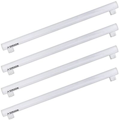 SEBSON Bombilla LED S14S 8W Equivalente a 60W Juego de 4-880 Lúmenes Blanco Cálido 3000K No Regulable Angulo de Haz 150° Bombilla Tubo 50cm 230V SEBSON Bombilla LED S14S 8W Equivalente a 60W Juego de 4-880 Lúmenes Blanco Cálido 3000K No Regulable Angulo de Haz 150° Bombilla Tubo 50cm 230V