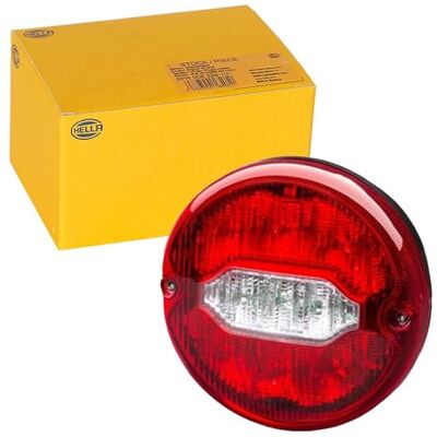 HELLA Piloto posterior LED 24V atornillado/atornillado Color de tulipa: rojo/transparente Cable: 290mm derecha/izquierda Cant.: 1 HELLA Piloto posterior LED 24V atornillado/atornillado Color de tulipa: rojo/transparente Cable: 290mm derecha/izquierda Cant.: 1