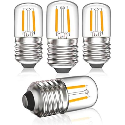Bonlux Bombilla LED E27 2W Blanca Cálida 2700K Retro Edison Filamento 180LM Equivalente a 20W para Decorativa Nocturna 220V No Regulable 4 Unidades Bonlux Bombilla LED E27 2W Blanca Cálida 2700K Retro Edison Filamento 180LM Equivalente a 20W para Decorativa Nocturna 220V No Regulable 4 Unidades