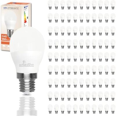 LED ATOMANT 100x Bombilla LED E27 G45 9W Color Luz Neutra 950lm Casquillo grueso, Color Blanco Neutro 4500K LED ATOMANT 100x Bombilla LED E27 G45 9W Color Luz Neutra 950lm Casquillo grueso, Color Blanco Neutro 4500K