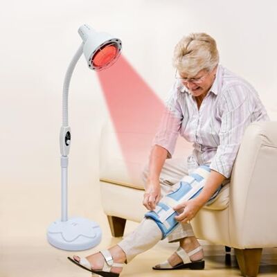 Fermoirper lámpara infrarroja calefactora, estación de pie, lámpara incandescentes de calor, terapia para salón de belleza y uso doméstico, 220 V, 275 W Fermoirper lámpara infrarroja calefactora, estación de pie, lámpara incandescentes de calor, terapia para salón de belleza y uso doméstico, 220 V, 275 W