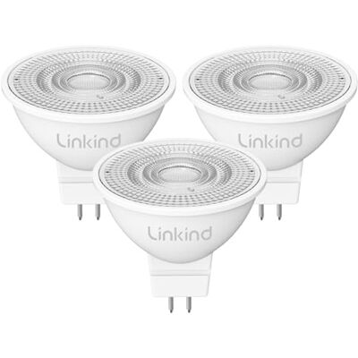 Linkind Bombilla LED GU5.3 MR16, 3.4W Equivalente 35W Bajo Consumo,2700K Blanco Cálido, no regulable, Ángulo de haz estrecho 36 °, Pack de 3 Linkind Bombilla LED GU5.3 MR16, 3.4W Equivalente 35W Bajo Consumo,2700K Blanco Cálido, no regulable, Ángulo de haz estrecho 36 °, Pack de 3