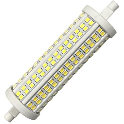 LEDLUX Lámpara LED R7S 118mm Regulable, 20W=250W 2500lm, Diámetro 30mm, Ángulo de Luz 360° (1, Blanco frío 6000K) LEDLUX Lámpara LED R7S 118mm Regulable, 20W=250W 2500lm, Diámetro 30mm, Ángulo de Luz 360° (1, Blanco frío 6000K)