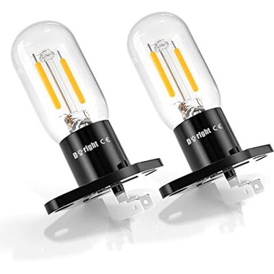 DoRight Bombilla de Microondas Z187 Base 3.5W 240V 2A 25W Lámpara Incandescente Equivalente, Adecuada para Microondas T170, Blanco Cálido 3000K Resistente al Agua a Alta Temperatura, 2 paquetes DoRight Bombilla de Microondas Z187 Base 3.5W 240V 2A 25W Lámpara Incandescente Equivalente, Adecuada para Microondas T170, Blanco Cálido 3000K Resistente al Agua a Alta Temperatura, 2 paquetes