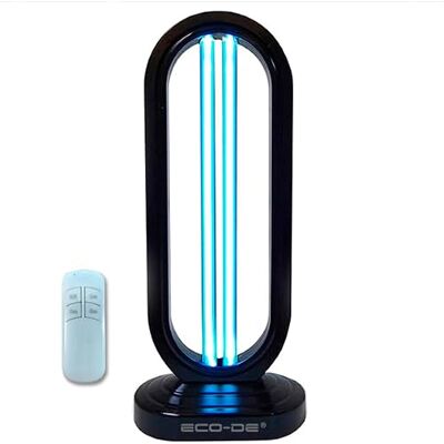 ECO-DE ECODE Lámpara de Luz Ultravioleta UV con Generación de Ozono Estancias de 45-50 m2, 38W, 10000 Horas Elimina Malos Olores y Desinfecta ECO-DE ECODE Lámpara de Luz Ultravioleta UV con Generación de Ozono Estancias de 45-50 m2, 38W, 10000 Horas Elimina Malos Olores y Desinfecta