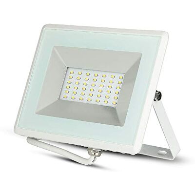 V-TAC VT-4031 E-Series Foco LED SMD de 30 W, muy fino, para exterior, color blanco SKU 5955 V-TAC VT-4031 E-Series Foco LED SMD de 30 W, muy fino, para exterior, color blanco SKU 5955