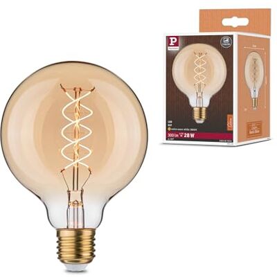 Paulmann Rustic Shine Standard 230V LED Globe E27 300lm 4,2W 1800K regulable oro Paulmann Rustic Shine Standard 230V LED Globe E27 300lm 4,2W 1800K regulable oro