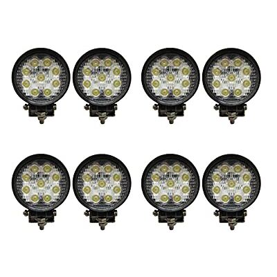 tempo di saldi 8 x Foco 27 W redondo foco LED de trabajo 9 led de profundidad coche Suv Barco tempo di saldi 8 x Foco 27 W redondo foco LED de trabajo 9 led de profundidad coche Suv Barco