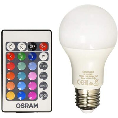 OSRAM LED STAR+ ESTANDAR RGBWFR 60 dimmable via remote control 9W 2700K Blanco cálido E27 Lote de 6 unidades OSRAM LED STAR+ ESTANDAR RGBWFR 60 dimmable via remote control 9W 2700K Blanco cálido E27 Lote de 6 unidades
