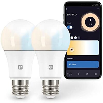 Garza Smarthome Pack 2 Bombilla LED Estandar Intelegente Wifi E27, luz blanca neutra regulable con cambio de intensidad y temperatura. Programable, compatible con Amazon Alexa y Google Home, Garza Smarthome Pack 2 Bombilla LED Estandar Intelegente Wifi E27, luz blanca neutra regulable con cambio de intensidad y temperatura. Programable, compatible con Amazon Alexa y Google Home,