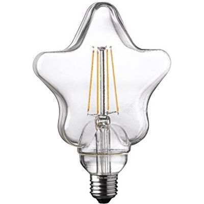 WOFI filamento Bombilla, cristal, E27, 4 W, transparente, 12.5 x 12.5 x 17.5 cm WOFI filamento Bombilla, cristal, E27, 4 W, transparente, 12.5 x 12.5 x 17.5 cm