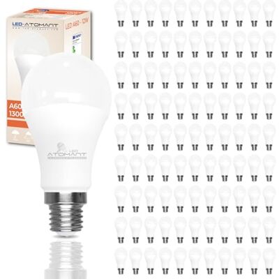 LED ATOMANT 100x Bombilla LED E27 A60 12W Color Luz Fria 1300lm Casquillo grueso, Color Blanco Frio 6500K, Bombilla globo LED ATOMANT 100x Bombilla LED E27 A60 12W Color Luz Fria 1300lm Casquillo grueso, Color Blanco Frio 6500K, Bombilla globo