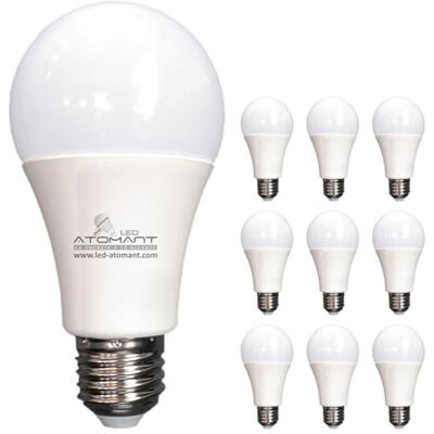 LED ATOMANT 10x Bombilla LED E27 A60 10W Color Luz Calida 820lm Casquillo grueso LED ATOMANT 10x Bombilla LED E27 A60 10W Color Luz Calida 820lm Casquillo grueso