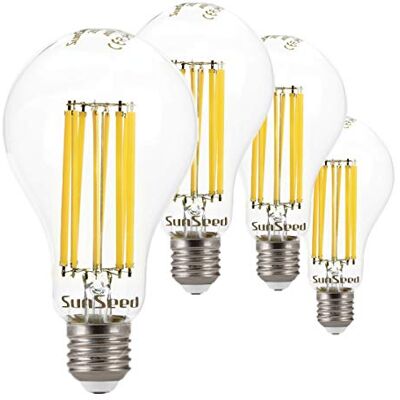SUNSEED 4x Bombilla Estándar Filamento LED E27 18W = 162W Blanco Neutro 4000K SUNSEED 4x Bombilla Estándar Filamento LED E27 18W = 162W Blanco Neutro 4000K