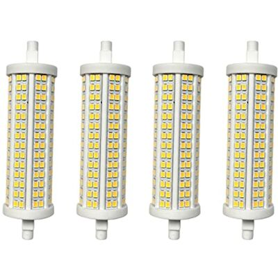 LEDLUX Lámpara LED R7S 118mm Regulable, 20W=250W 2500lm, Diámetro 30mm, Ángulo de Luz 360° (4, Blanco cálido 3000K) LEDLUX Lámpara LED R7S 118mm Regulable, 20W=250W 2500lm, Diámetro 30mm, Ángulo de Luz 360° (4, Blanco cálido 3000K)