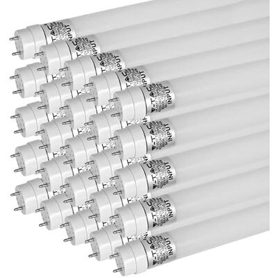 Zone Juego de tubos LED de 150 cm T8 G13, 20 W, 4000 K, blanco neutro 2100 lm, equivalente a 58 W, CRI de más de 80, 25.000 h de vida útil, incluye arrancador Zone Juego de tubos LED de 150 cm T8 G13, 20 W, 4000 K, blanco neutro 2100 lm, equivalente a 58 W, CRI de más de 80, 25.000 h de vida útil, incluye arrancador