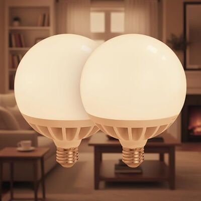 LED ATOMANT 2x Bombilla LED Globo E27 G120 25W Color Luz Calida 2450lm Color Blanco Calido 3000K, Angulo apertura 330º LED ATOMANT 2x Bombilla LED Globo E27 G120 25W Color Luz Calida 2450lm Color Blanco Calido 3000K, Angulo apertura 330º
