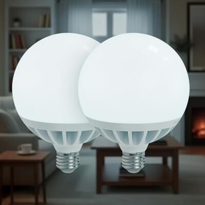 LED ATOMANT 2x Bombilla LED Globo E27 G120 25W Color Luz Fria 2450lm Color Blanco Frio 6500K, Angulo apertura 330º LED ATOMANT 2x Bombilla LED Globo E27 G120 25W Color Luz Fria 2450lm Color Blanco Frio 6500K, Angulo apertura 330º