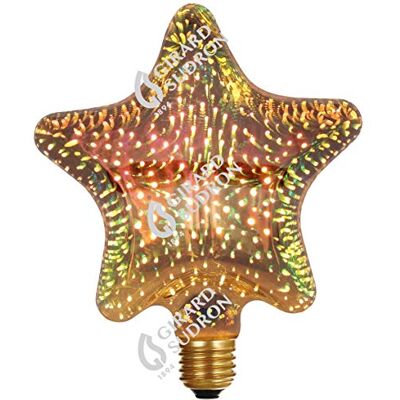 Girard Sudron Bombilla D140 Star Cosmos 3D 4 W E27 warm blanco Girard Sudron Bombilla D140 Star Cosmos 3D 4 W E27 warm blanco