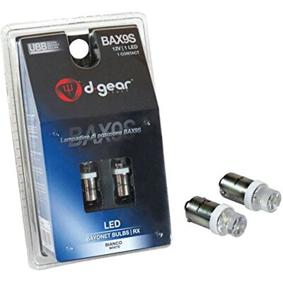 D-Gear Bombilla Bax9S LED, Color Blanco, 12 V, 2 Unidades D-Gear Bombilla Bax9S LED, Color Blanco, 12 V, 2 Unidades